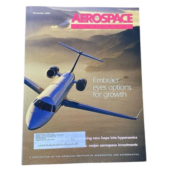 Aerospace America November 2007 Magazine Aeronautics Publication  Vol 45 No11 u - Picture 1 of 3